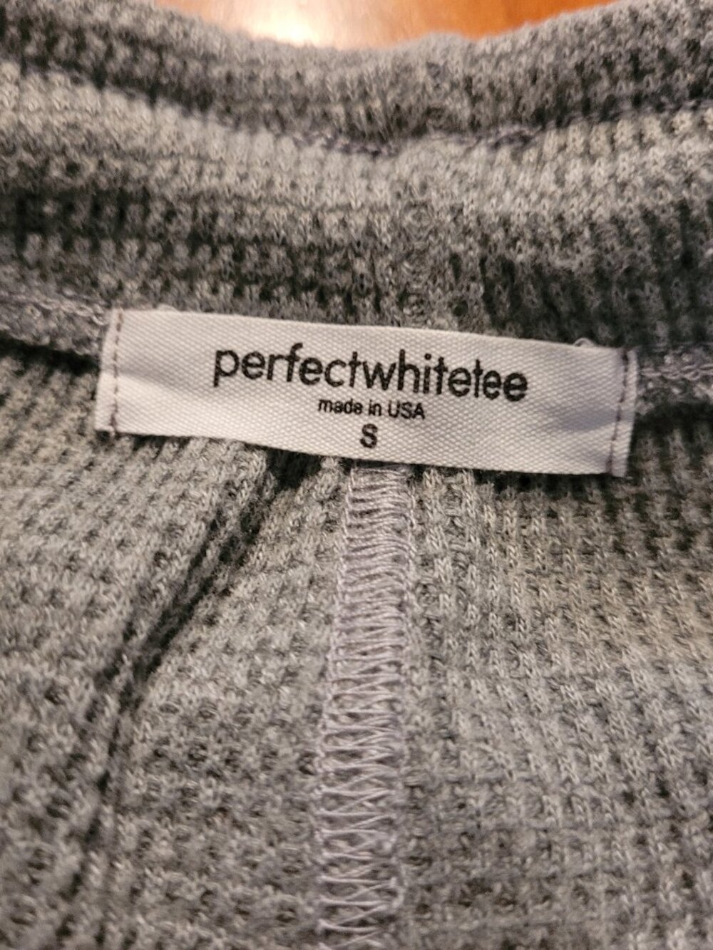 perfectwhitetee Shane Waffle Pant in Heather Grey - Picture 11 of 15